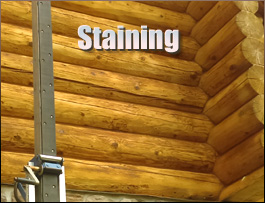  Paint Bank, Virginia Log Home Staining
